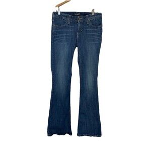 Levi's Bell Bottom Juniors 11 M Flared Jeans Dark Floral Y2K Vintage